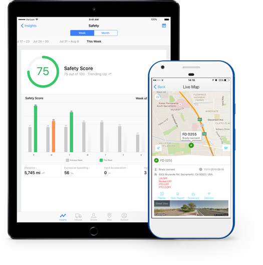Devices fleet tracking app